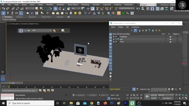 3dmax lesson 5 (LAYERS WITH SCENE EXPLORER)Hindi/Urdu