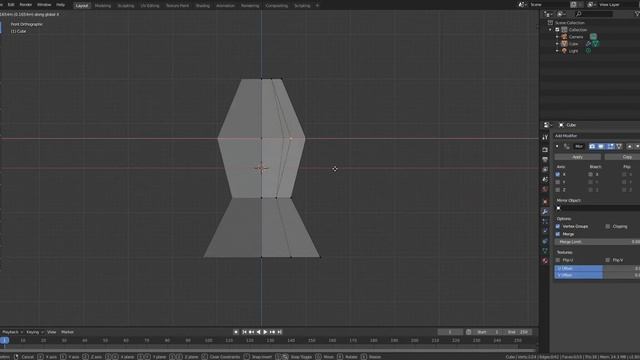 [blender 3D speed modeling] Human Modeling 01 Female torso