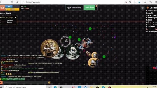 Agma.io  Teaming And Trolling