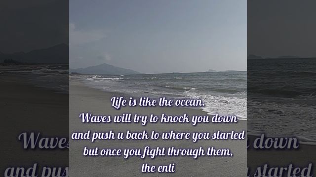 SEA WAVES ASMR | RELAXING & CALMING WAVES | MOTIVATIONAL WAVES QUOTES | TantanbelsTV #shorts