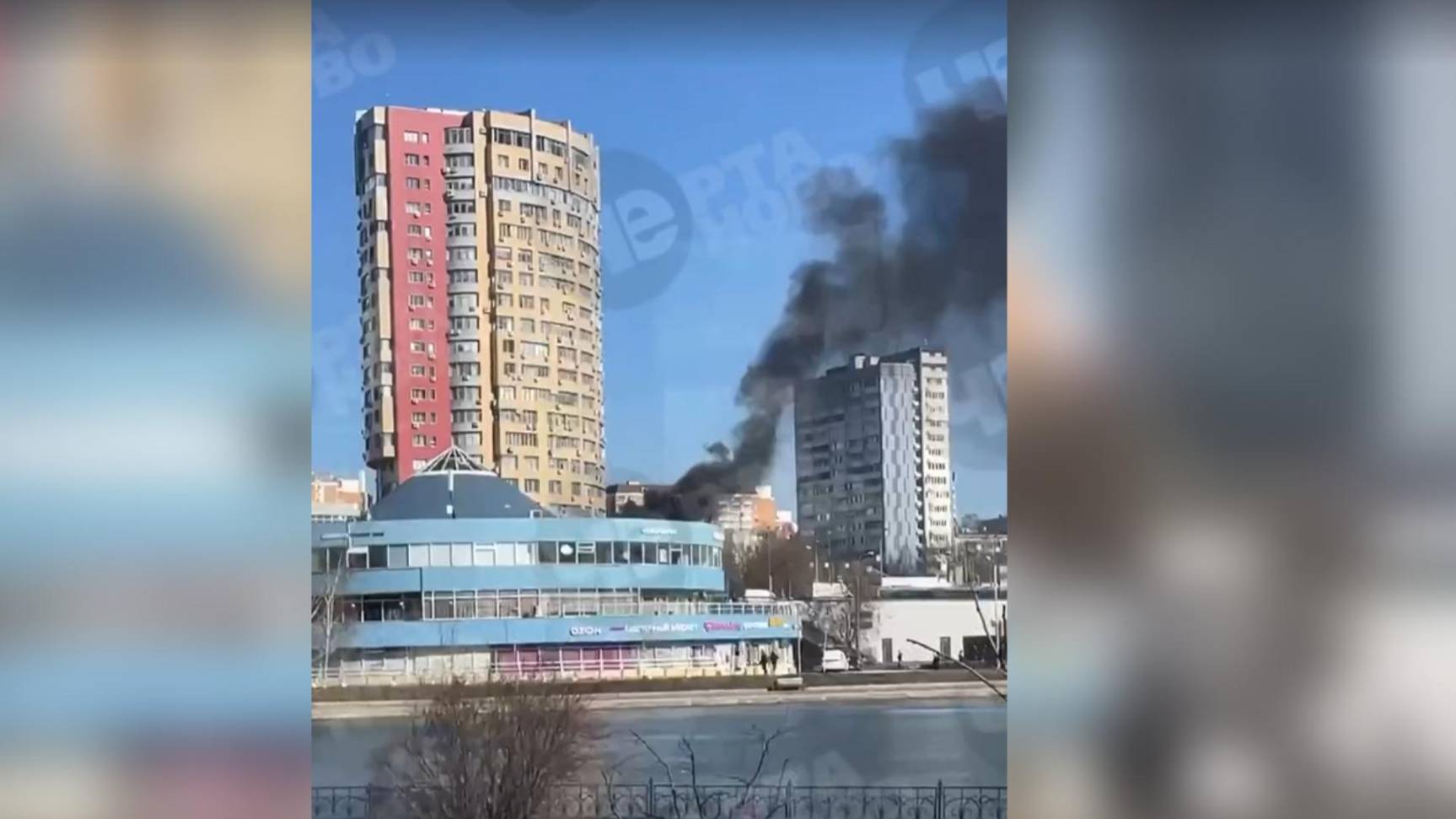 В Москве произошел пожар возле метро Чертановская