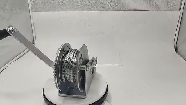 600 LBS Mini Hand Winch with 8 m Wire Rope for Boat and Vehicle Durable Portable Manual Winch