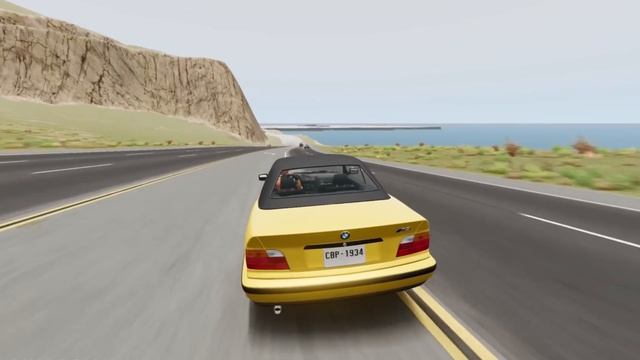 Не справился с управлением. Аварии автомобилей №1 - BeamNG Drive 🔥