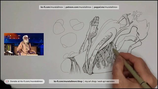 #029-1 Клип, арт стрим. Махашиваратри, Садхгуру | Clip, art stream. MahaShivRatri, Sadhguru