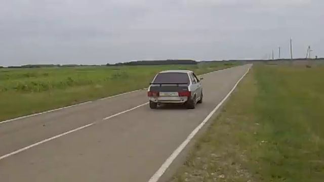 Турбо ВАЗ 21099 "TurboLamboTAZik" (старт снаружи (04.07.2015)