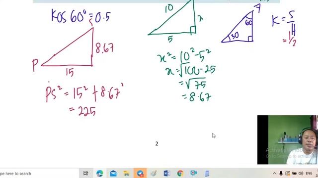 Matematik KSSM Tingkatan 3 Bab 5 : Nisbah trigonometri