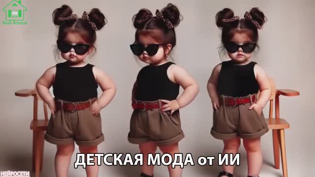 Мода для маленьких детей от ИИ (205) Для настроения и вдохновения 👶🏻❣️🤗