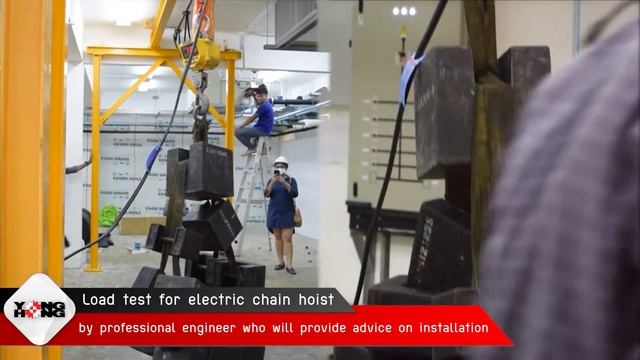 Crane and electric chain hoist installation