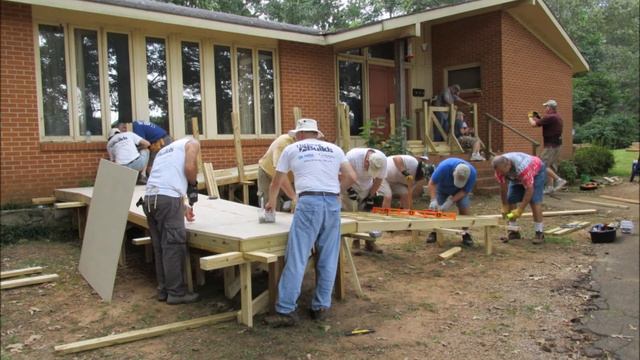 Wheelchair Ramp Build 7 Sep 2013