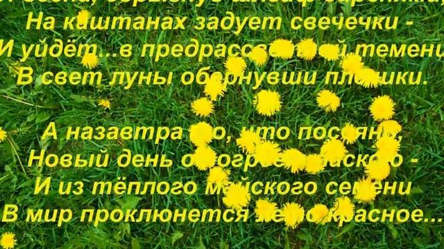 А весны осталось на донышке