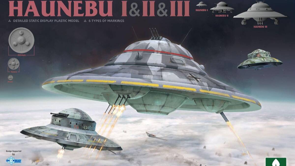 Распаковка Takom 1/35 6008 Haunebu I & II & III