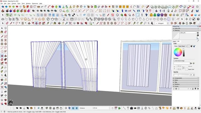 How to Create Realistic Curtain Fabric in Sketchup and Lumion  | Sketchup and Lumion Tutorial
