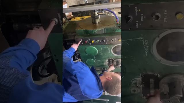 проверка станка горизонтально-расточного после ремонта.mp4