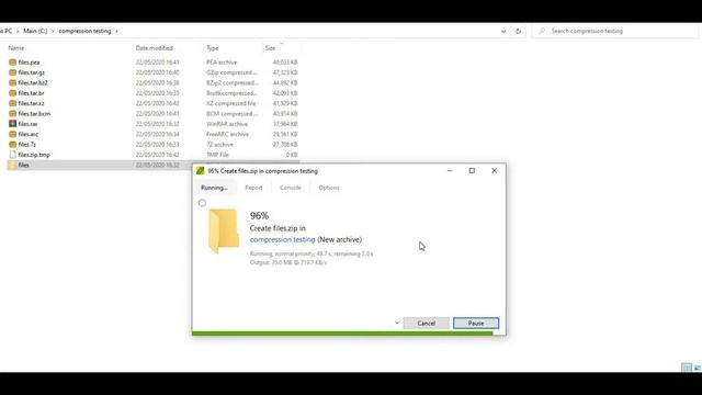 PC file compression testing "What`s the best file format in compression"