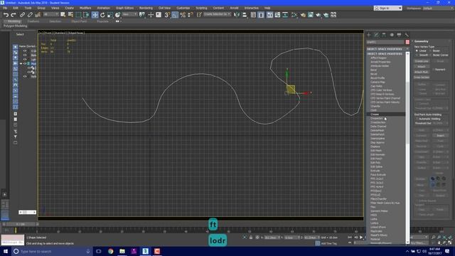 3DS Max 2018 Class #31 (Lofting Splines)