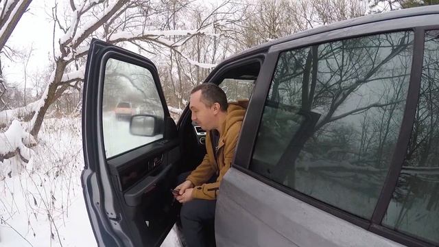 Наша поездка на внедорожниках к месту падения Ю. Гагарина через леса, поля и броды...23.01.2021