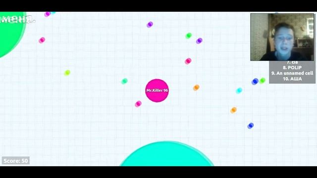 Я вернулсяяяяя в новом 2016 году,вместе с игрой AGAR.IO)))