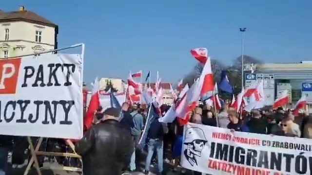 Протест против миграционной политике ЕС.