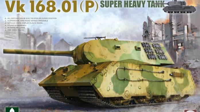 Распаковка Takom 1/35 2158 VK.168.01 (P) Super Heavy Tank