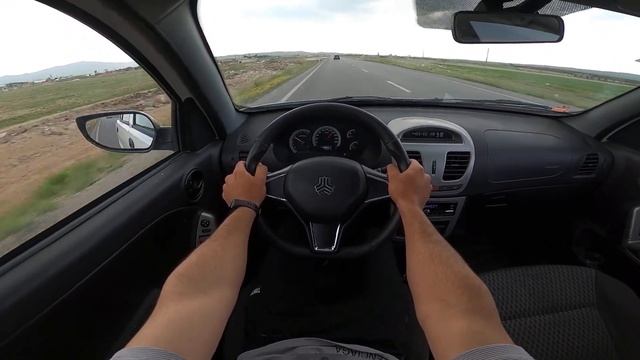 Driving pov with saipa saina/ iranian car