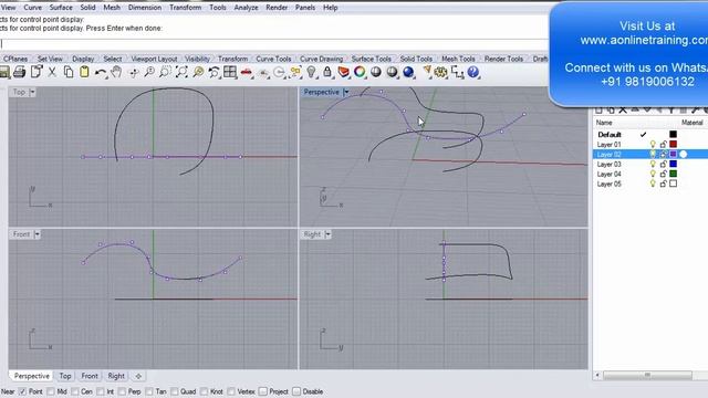 Online 3D Jewellery Designing Courses (CAD) - Using RHINO - Free Demo Class - Offset - 15B