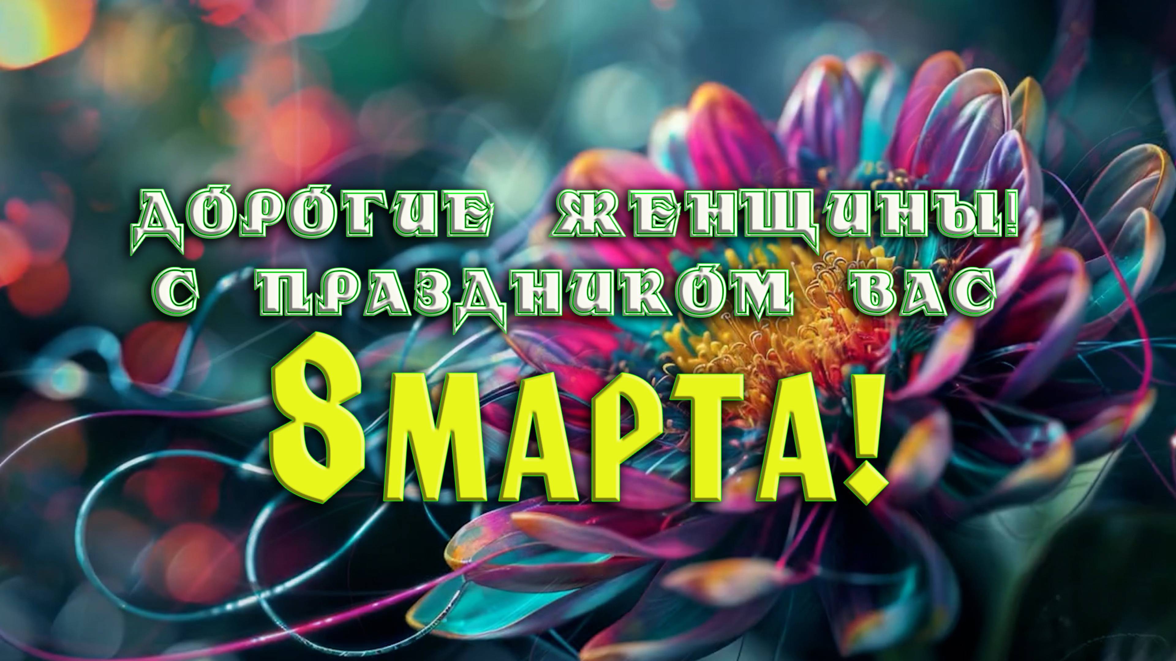 Дорогие женщины!С праздником Вас 8 Марта!