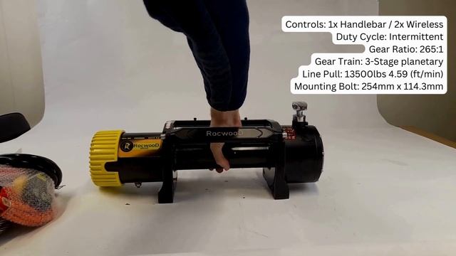 RW13500STR RocwooD Electric Winch | Unboxing, Comparison and Demo.
