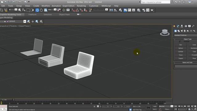 Editable poly - turbo smooth - 3DSMAX TOTORIAL