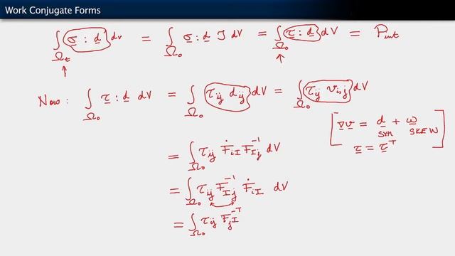 Work Conjugate Forms — Lesson 3