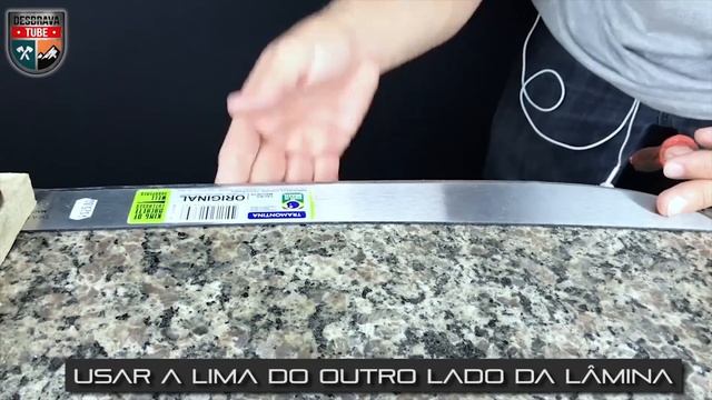 COMO AFIAR FACÃO - Afiando laminas grandes, faca de Sobrevivência ft. The Master Invenções