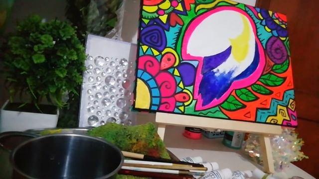Como Pintar un Tucán paso a paso en acuarela - timeLapse painting a toucan - mixed technique!