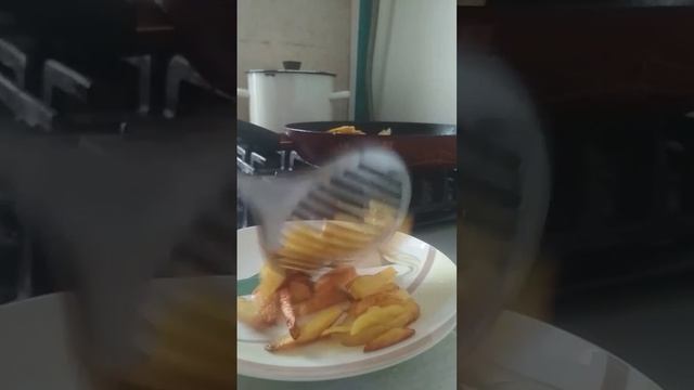 2 часть приготовление картошки фри 🍟🍟👻