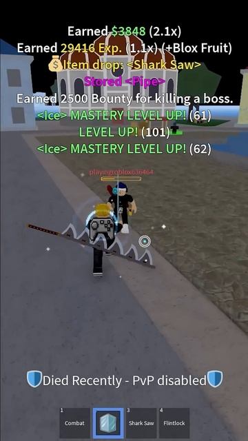 Got the shark saw! Yeet