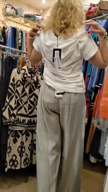 фирма OBLIQUE  брюки лен  #fashion #одежда
