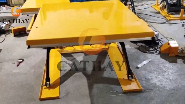 Customizable Electric Goods Cargo Elevator Warehouse Freight Lift Hydraulic lift tables #cathaylift