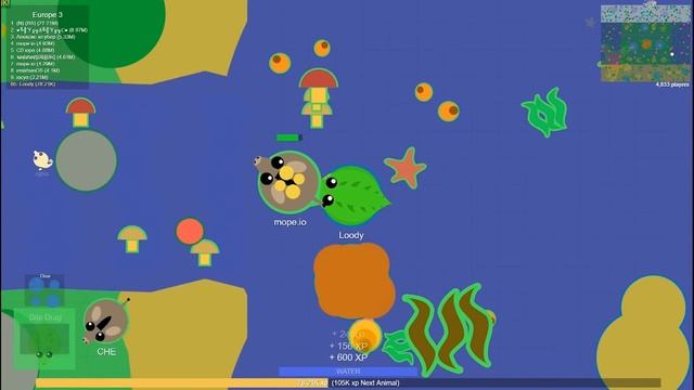 Unlucky meatball of Mope.io