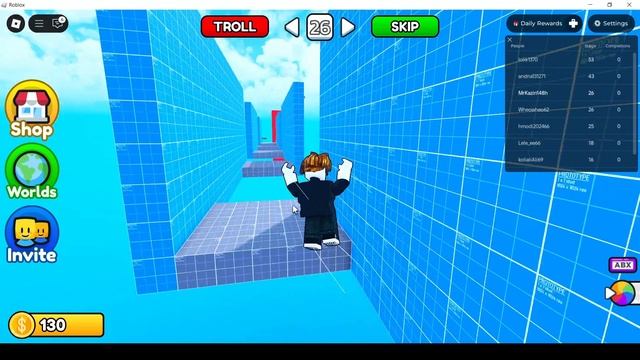 Паркурим в Roblox играем в паркур в Роблоксе