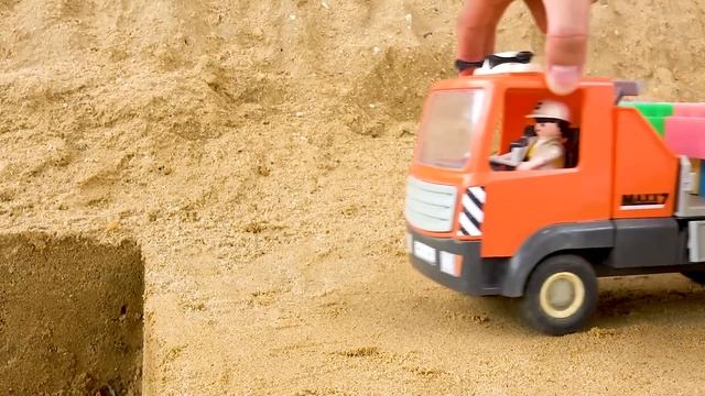 Bridge Construction Vehicles Concrete, Road Roller, Fire Truck,Train,Transporting Cars | BIBO TOYS