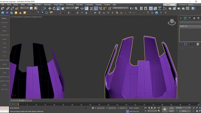 lệnh meshsmooth turbosmooth opensudbiv trong 3dsmax