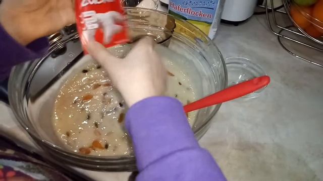 Банановое печенье с овсянкой