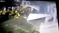 Man and Tent Go Flying in a Storm