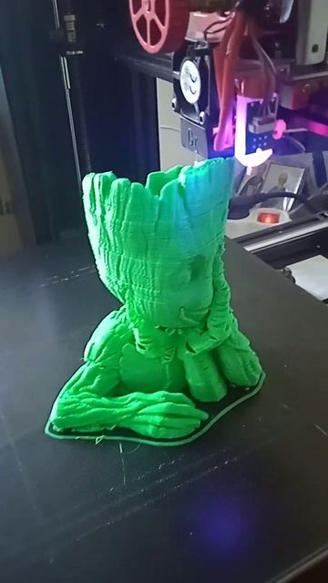 Printed baby Groot. Kywoo 3dmax. #kywoo3d