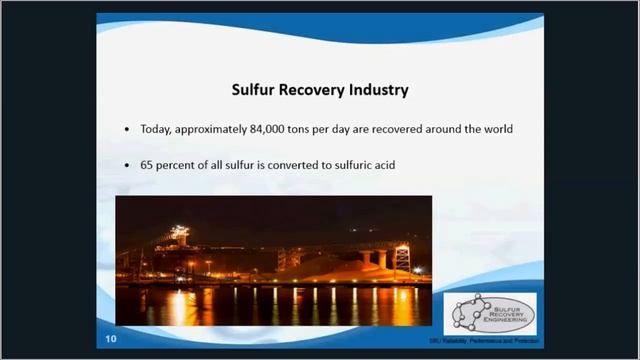 Overview of the Sulfur Recovery Industry