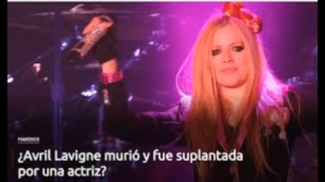 Avril Lavign muerta evidencias