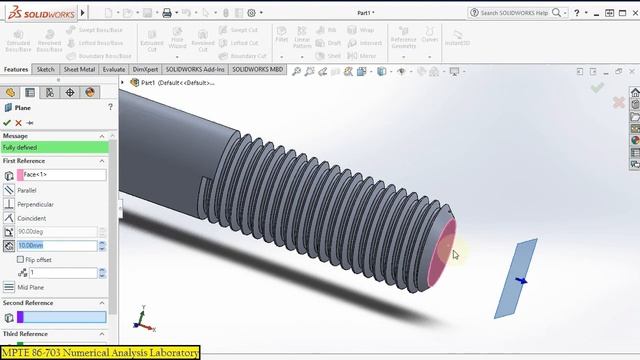 Basic 3D CAD : วิธีการสร้างสกรูมาตรฐาน ISO 4014 หรือ DIN 931 M12x1.5