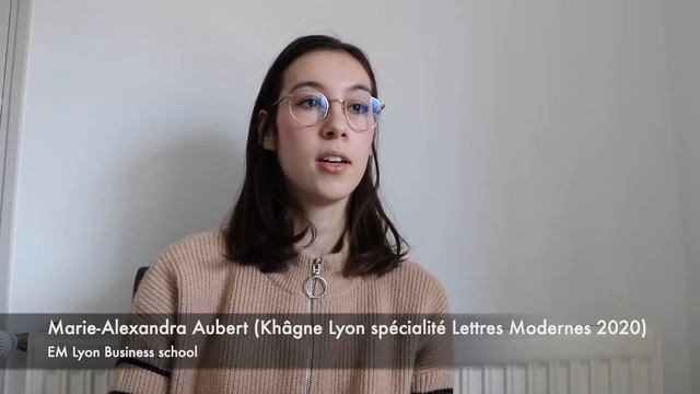 Marie-Alexandra Aubert (Khâgne Lyon spécialité Lettres Modernes 2020 - EM Lyon Business School)