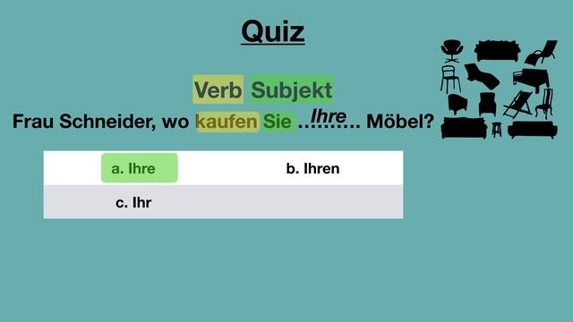 A1- lesson 49 | German Grammar | Possessivartikel im Nominativ oder Akkusativ? | possessive article