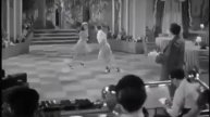 Fred Astaire e Rita Hayworth, sobrepondo a dança original com essa melodia de forró