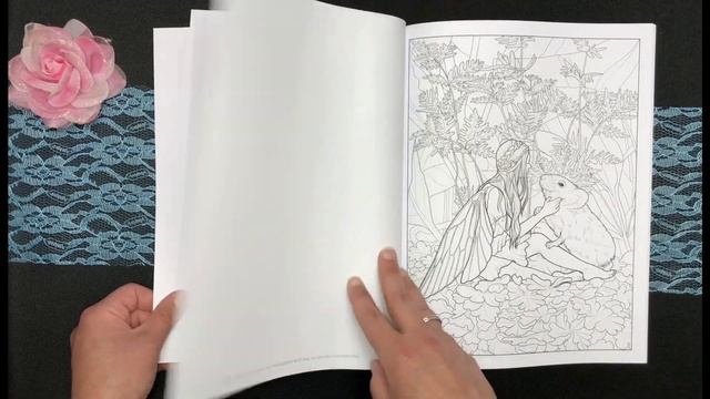 Beautiful Fairies and Elves by Colormood Coloring Book Flip Through