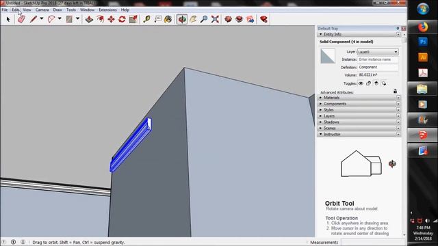 SketchUp 2018 Tutorial - Follow Me Tool